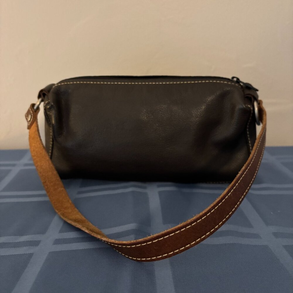 Harley Davidson Brown Leather Mini Shoulder Bag - Picture 3 of 9